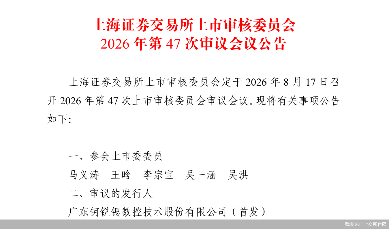 截图来自上交所官网