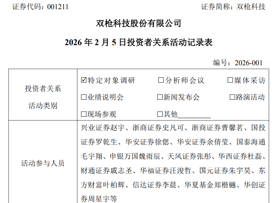 毛利率小幅下行、销售费用率上升，双枪科技释疑原因，公司2025年净利最高预减7成