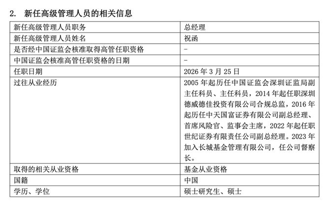 督察长升任总经理,千亿基金公司“换帅”