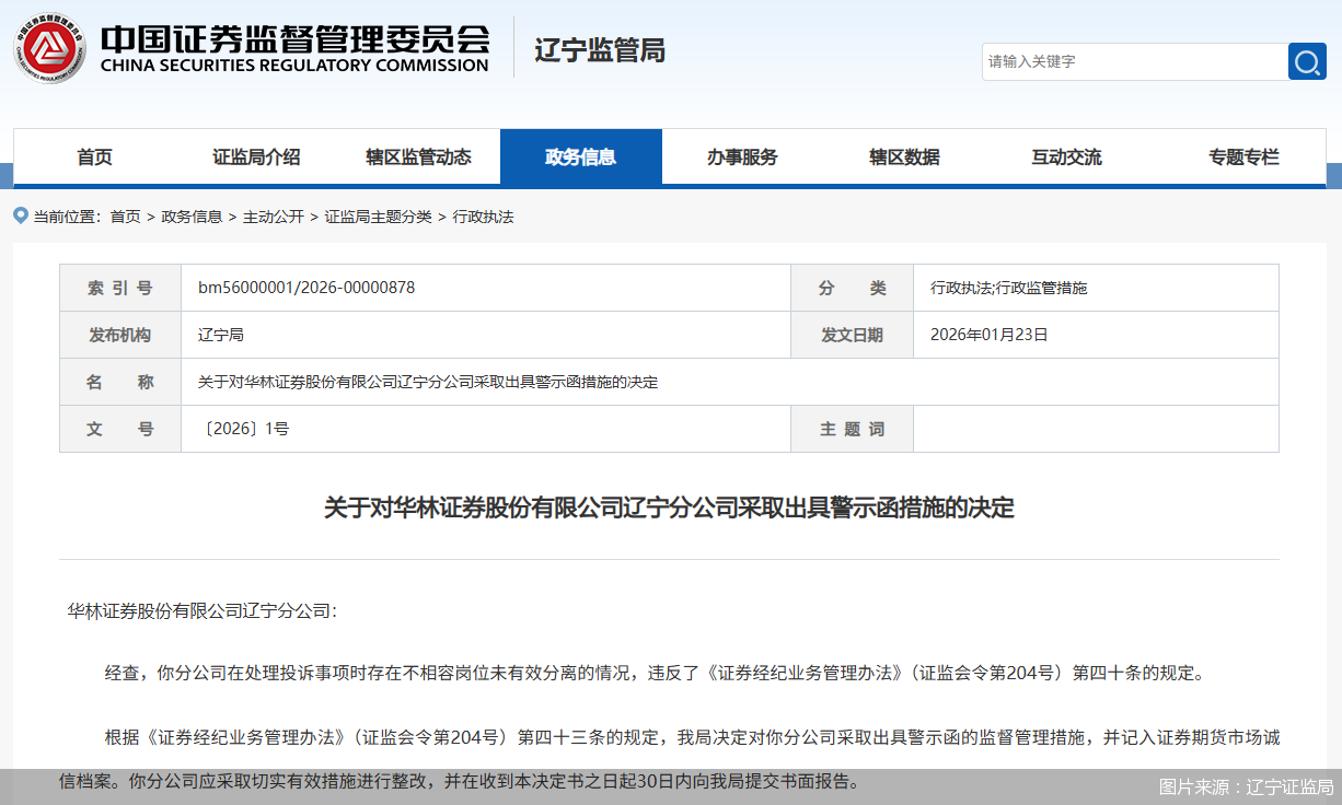 图片来源：辽宁证监局