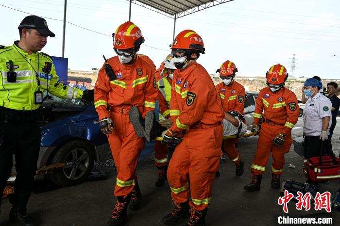广西"警卫医消"联动机制现场观摩会在南宁市举行 _ 