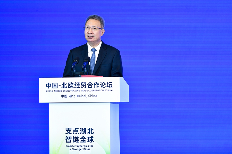 湖北省委常委、武汉市委书记郭元强推介武汉市国际消费中心城市建设。人民网记者