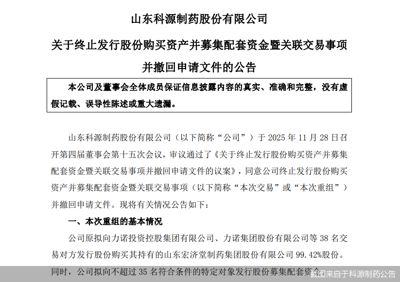 截图来自于科源制药公告