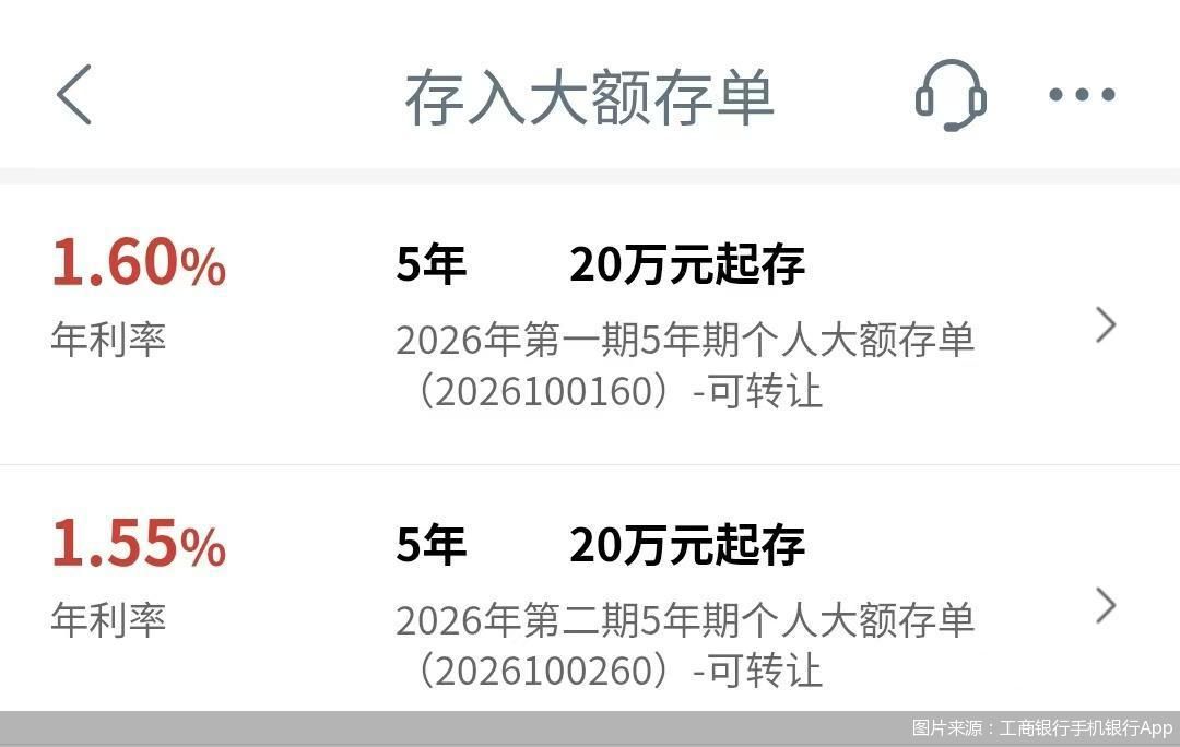 图片来源：工商银行手机银行App
