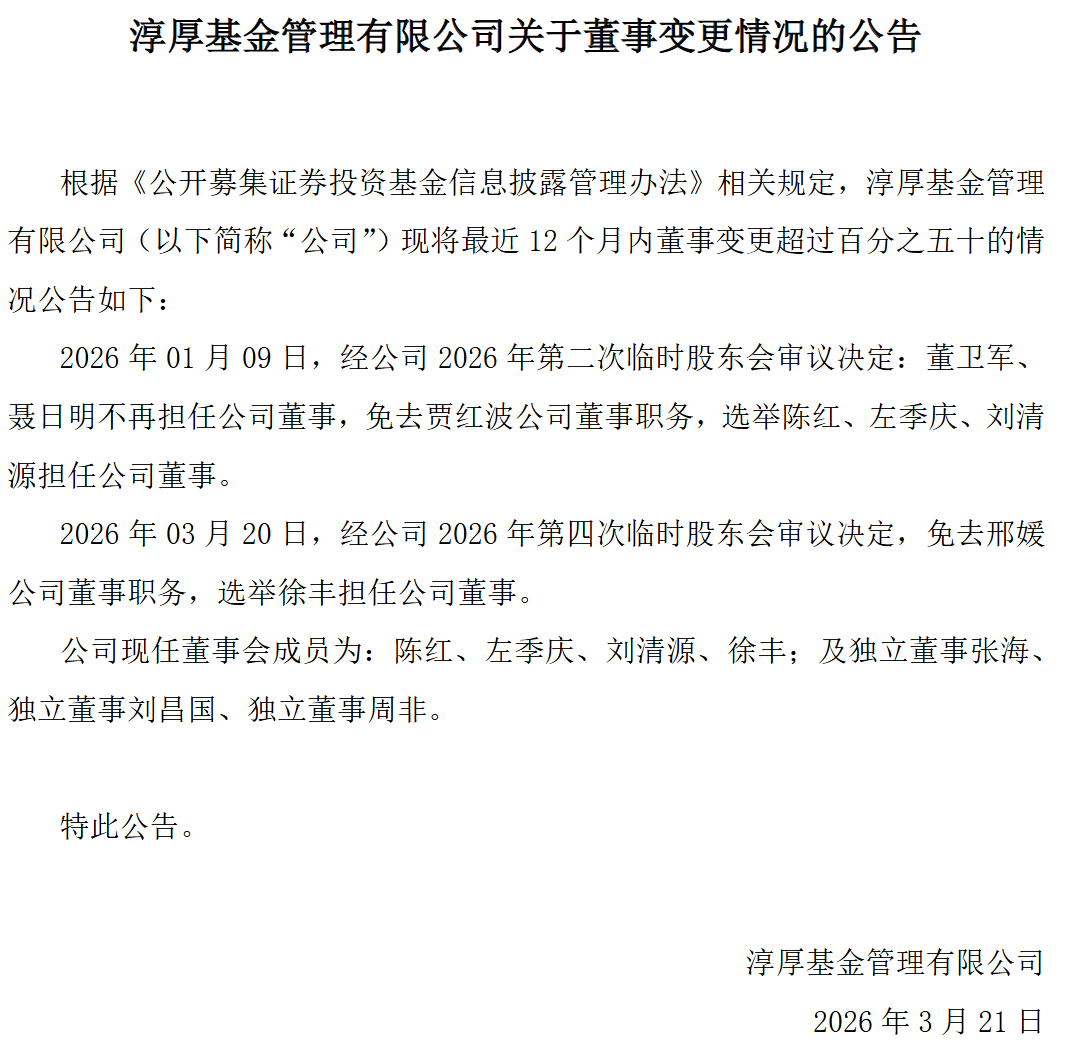 国资入主后 原总经理把淳厚基金告了！什么情况？