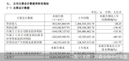 图片来源：万泰生物中报截图