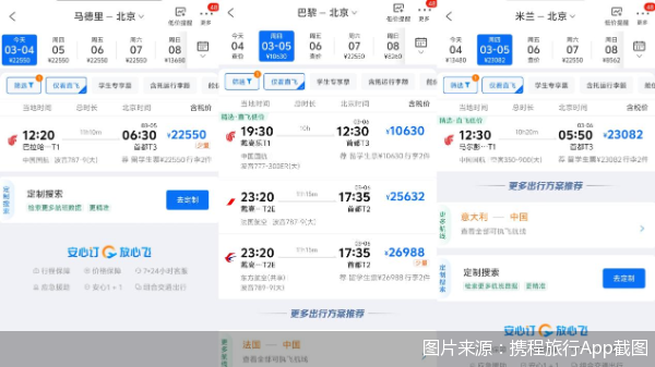 图片来源：携程旅行App截图
