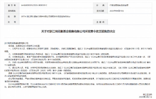 imagefile 部分员工无证上岗,同花顺旗下基金销售公司收罚单