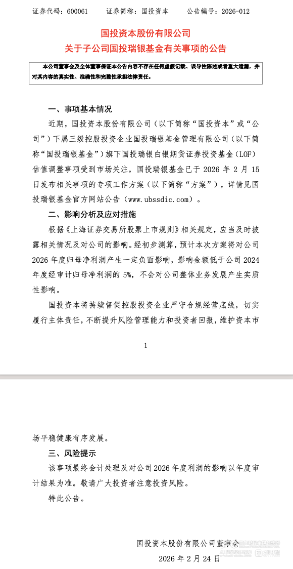 白银LOF复牌涨停溢价再破40% 国投资本首谈补偿方案影响