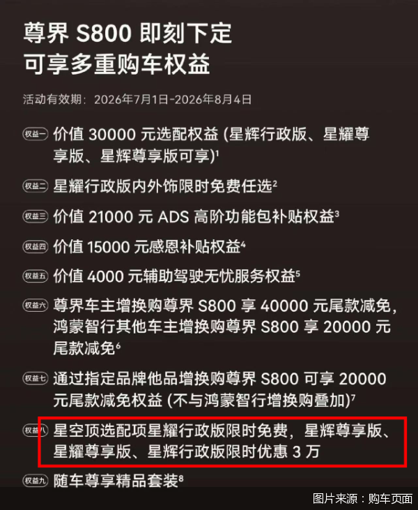 图片来源：购车页面