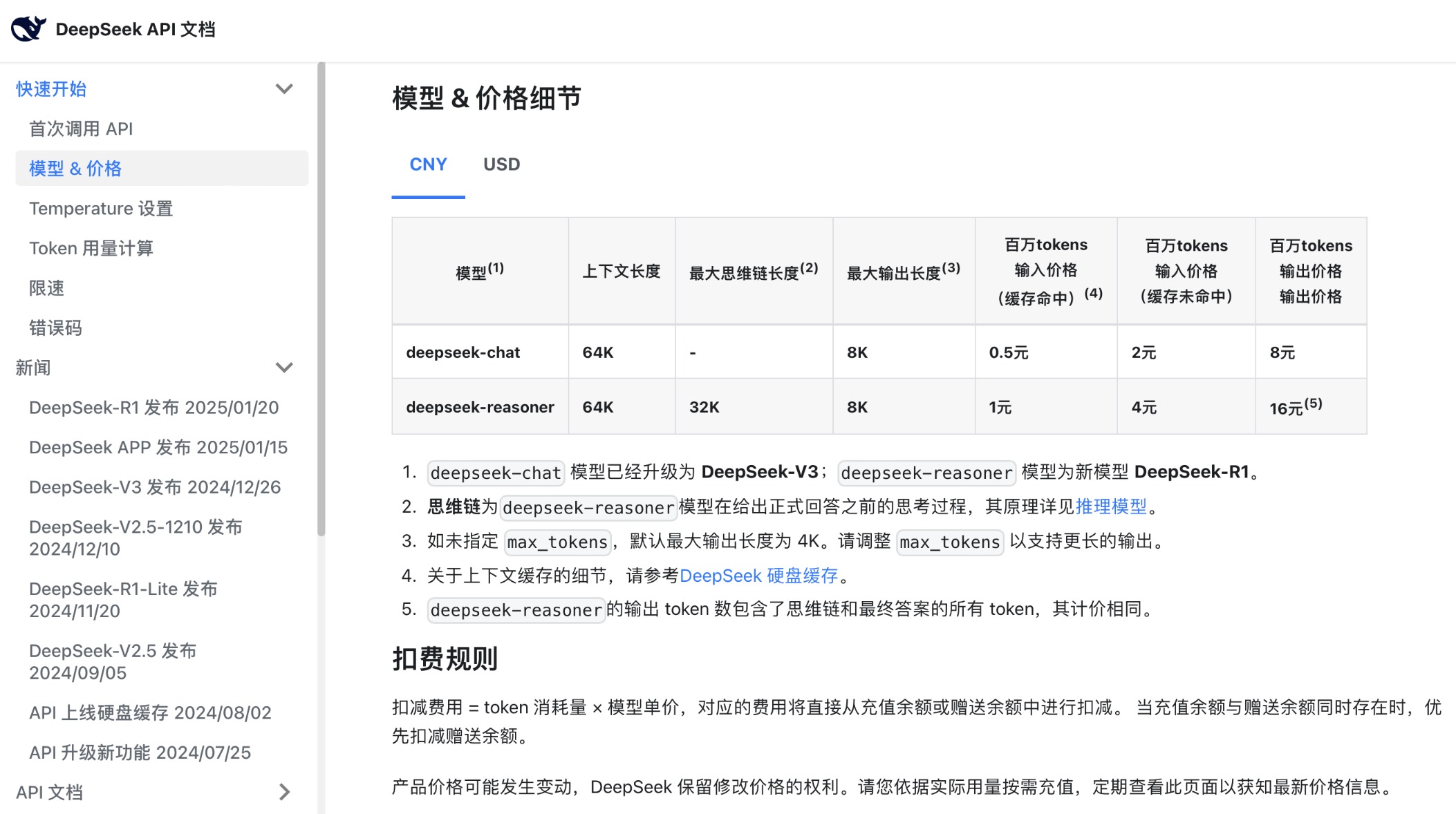 deepseek模型优惠期结束调用价格变为每百万输出tokens 8元