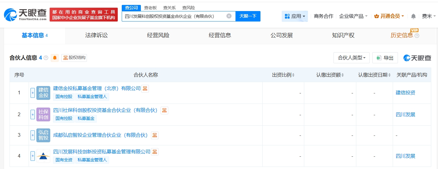 四川发展科创股权投资基金成立 出资额约101.2亿元
