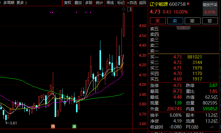 华民股份直线20%涨停！新能源板块超50亿主力资金净流入！