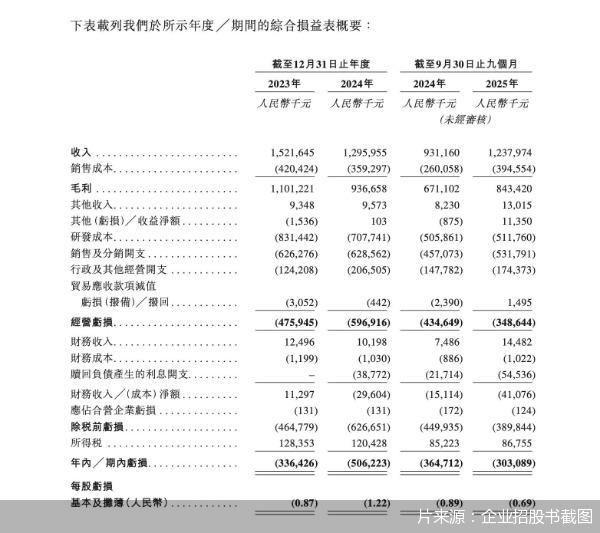 片来源:企业招股书截图
