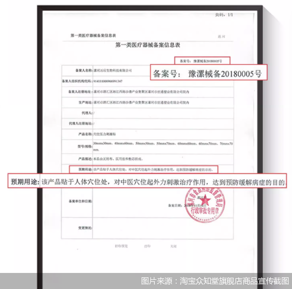 图片来源:淘宝众知堂旗舰店商品宣传截图