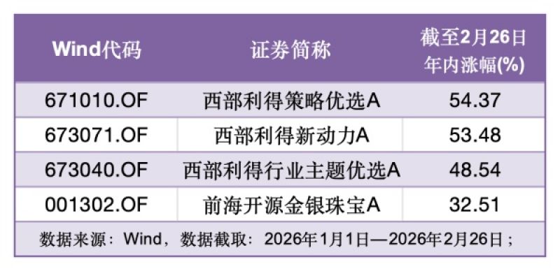 年內(nèi)狂漲54％！這幾只基金重倉資源股，卻根本不是資源主題基金