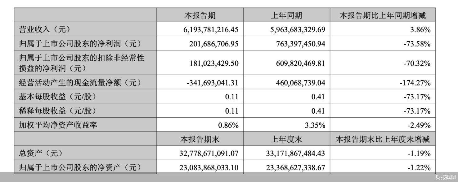 财报截图