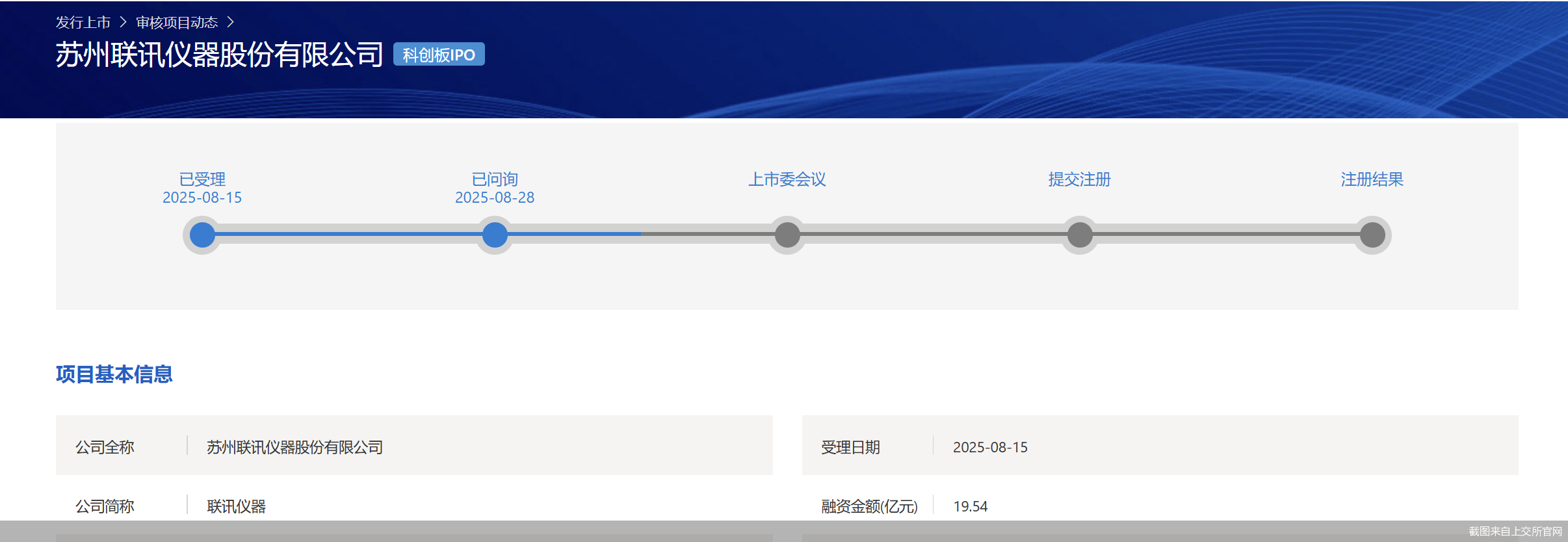 截图来自上交所官网