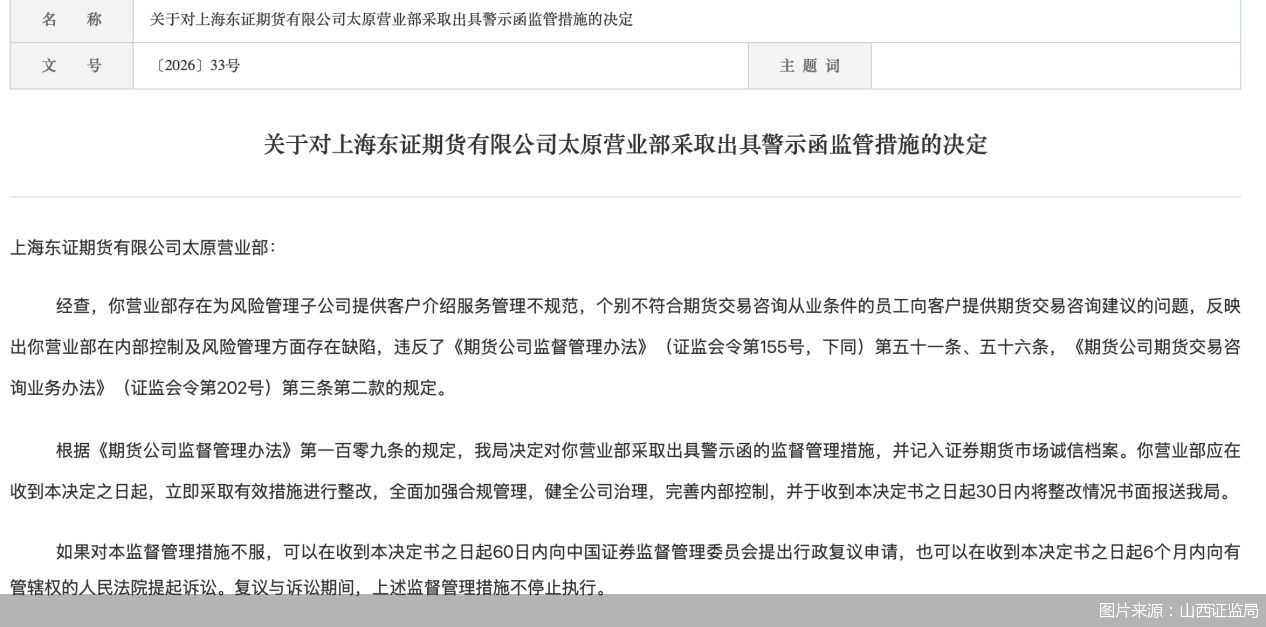 图片来源:山西证监局
