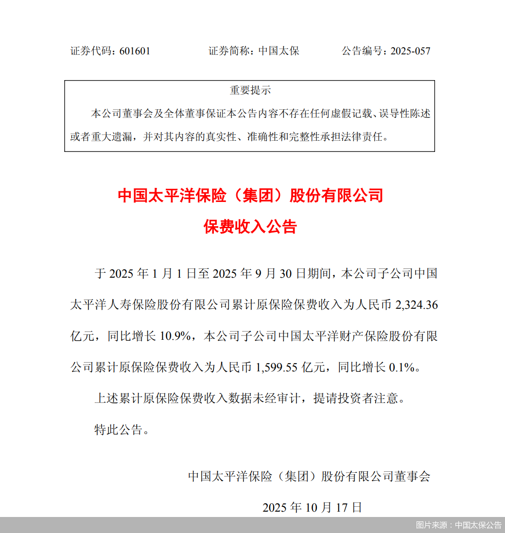 图片来源：中国太保公告