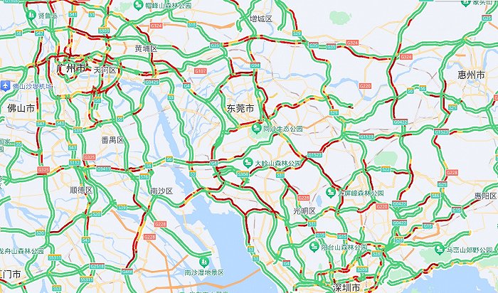 地图路况大片飘红 国庆出行已经堵上热搜! _ 东方财富网