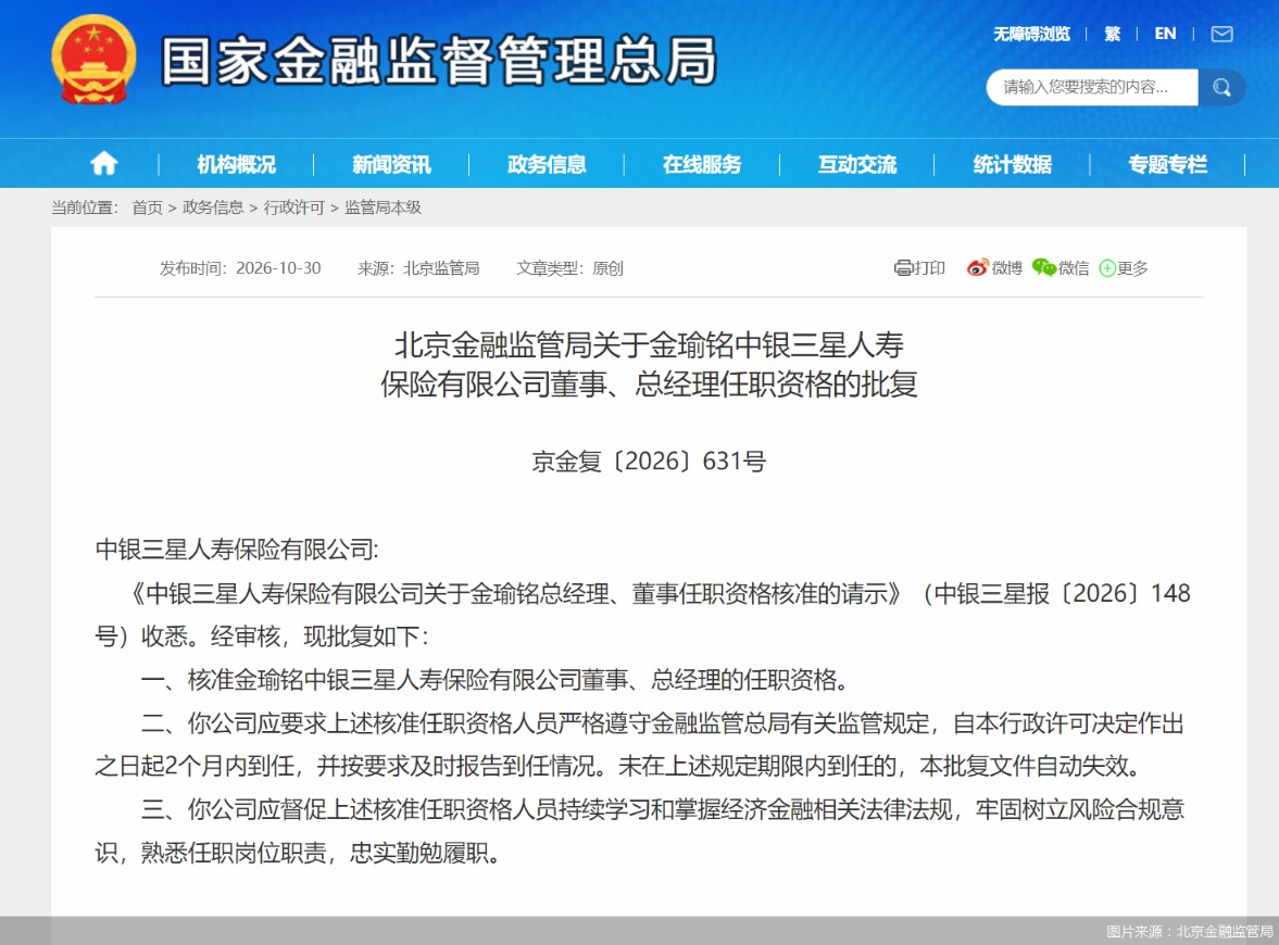 图片来源：北京金融监管局