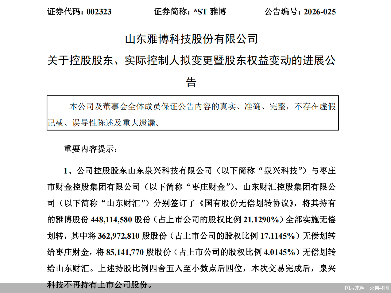 图片来源：公告截图