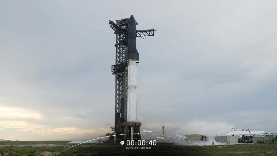SpaceX直播截图。图片来源:SpaceX