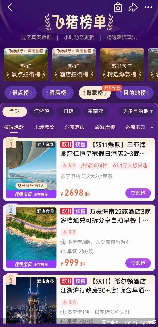 图片来源:飞猪旅行App截图
