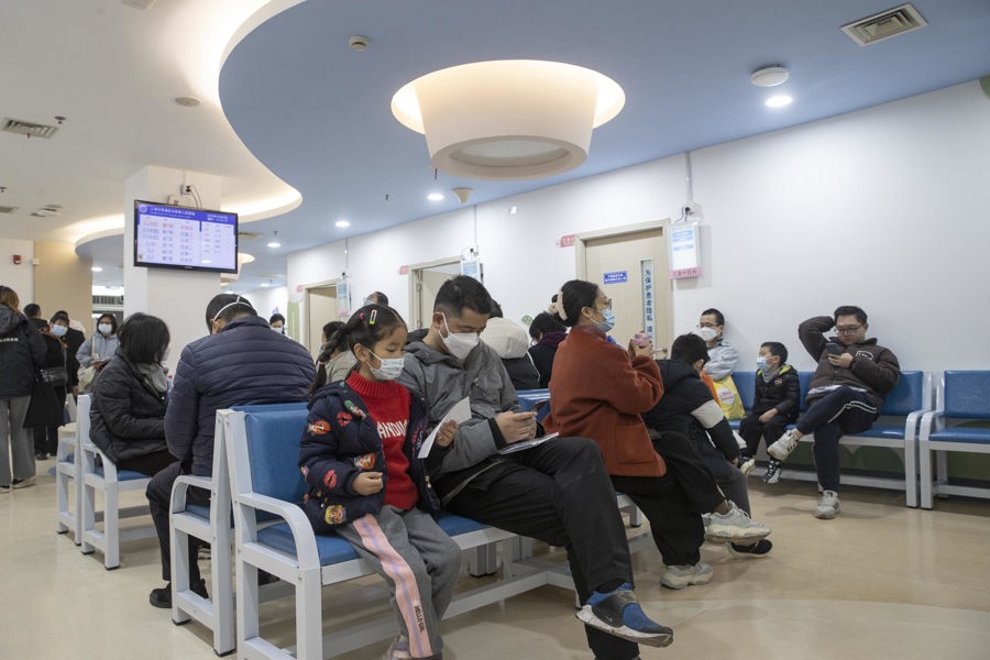 候诊大厅.上海市儿童医院长三角一体化发展示范区(青浦)门诊部外景.