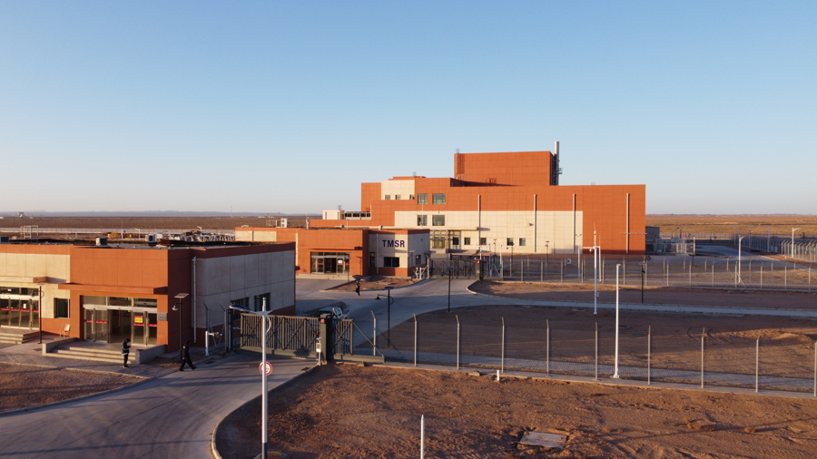 中国科学院上海应用物理所武威园区、热功率2兆瓦液态燃料钍基熔盐实验堆实验园区(上海应物所供图)