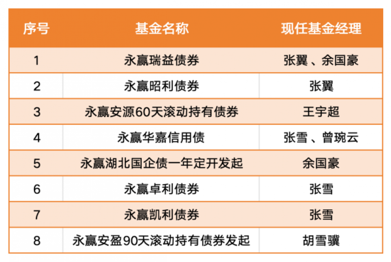 百亿元固收名将杨凡颖卸任,永赢基金新生代谁能接棒?