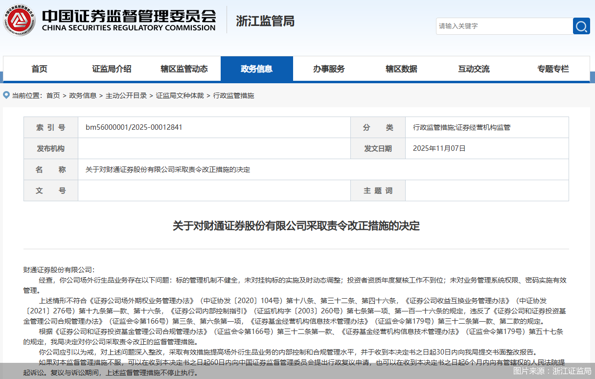 图片来源:浙江证监局