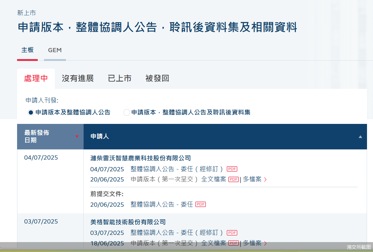 港交所截图