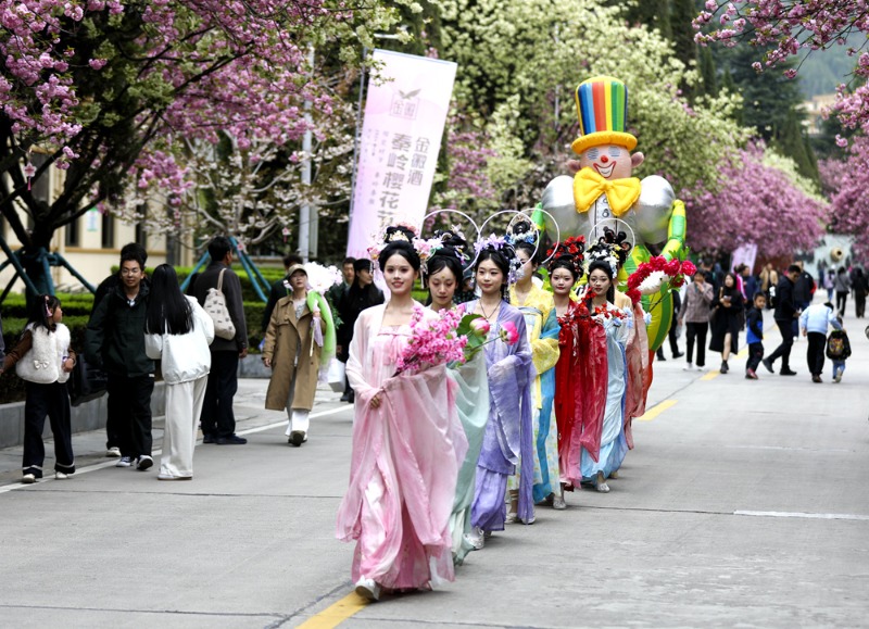 活动上的花神巡游。主办方供图