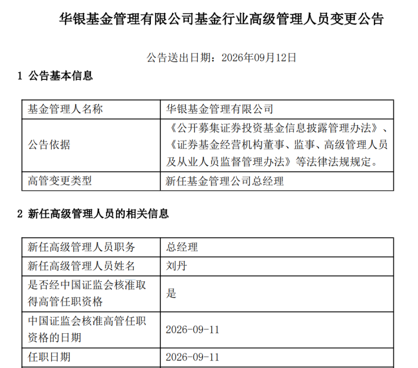 空缺四个多月后，这家公募总经理人选落定