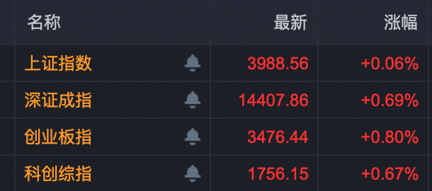 A股指数收红！锂矿板块午后放量拉升！