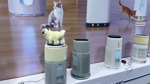 宠物空气净化器/第一财经记者摄
