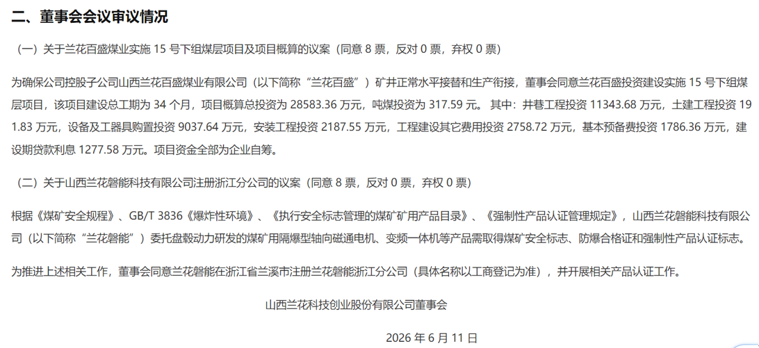 成立新公司、上马新项目 这家无烟煤龙头动作频频