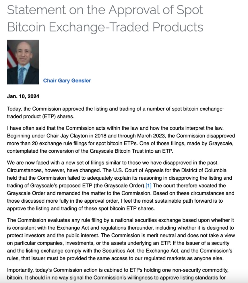 历史性时刻！比特币ETF获批