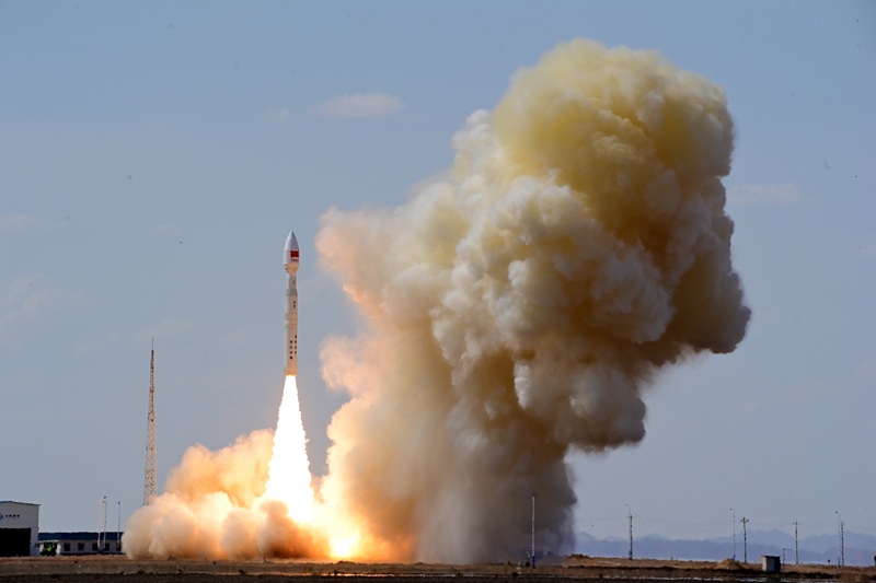 力箭一号遥十运载火箭发射成功。汪江波摄