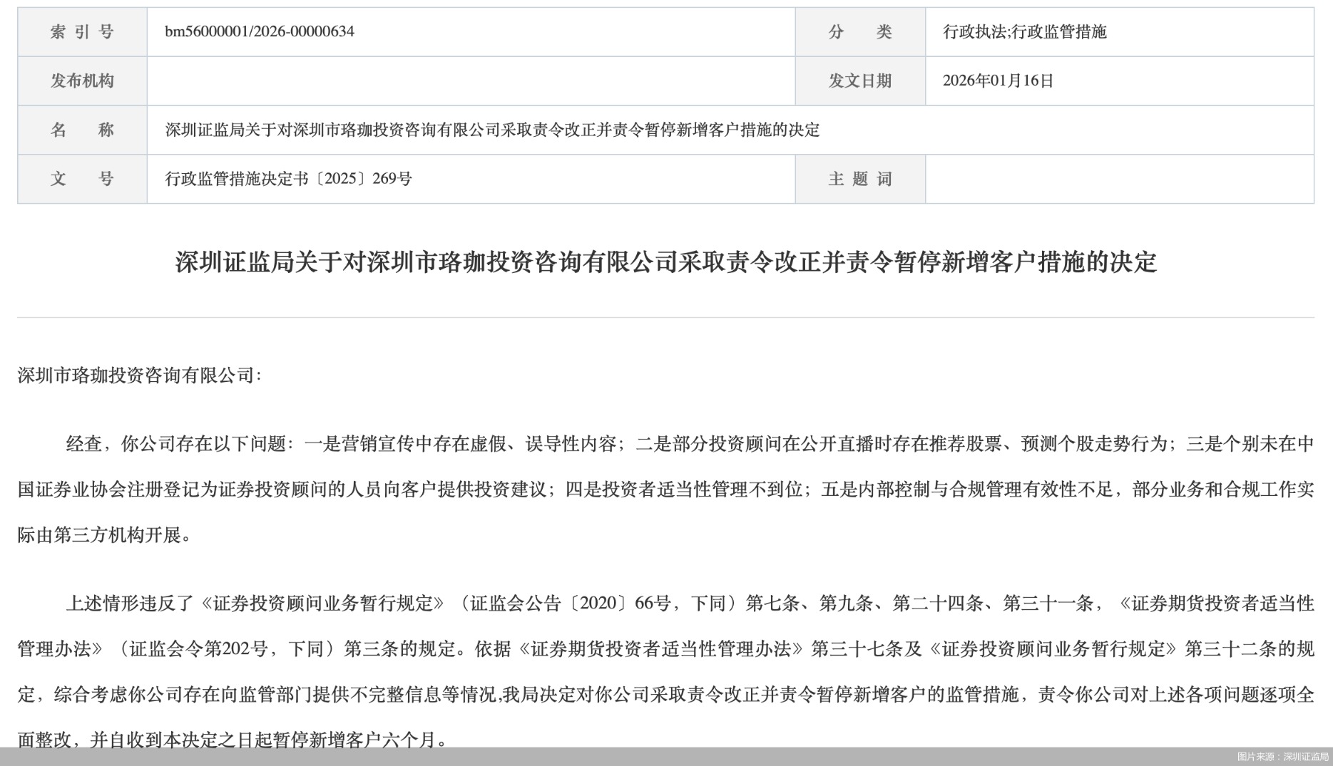 图片来源：深圳证监局