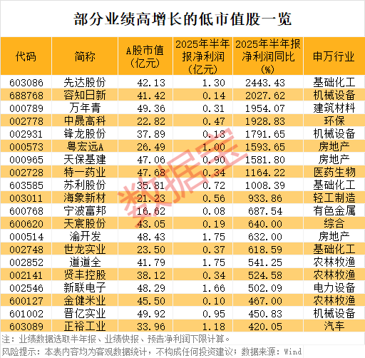 稀缺 “小而美”股票出炉 低市值+低PE+高增长18股上榜