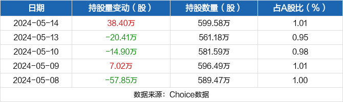 博彦科技05月14日获深股通增持38.4万股